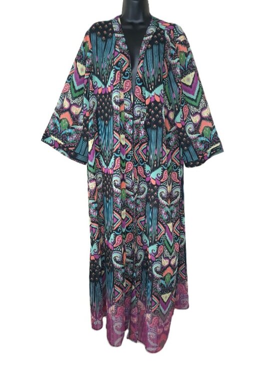torrid Other - Boho Maxi Kimono 2X Black Whimsigoth Dark Romance